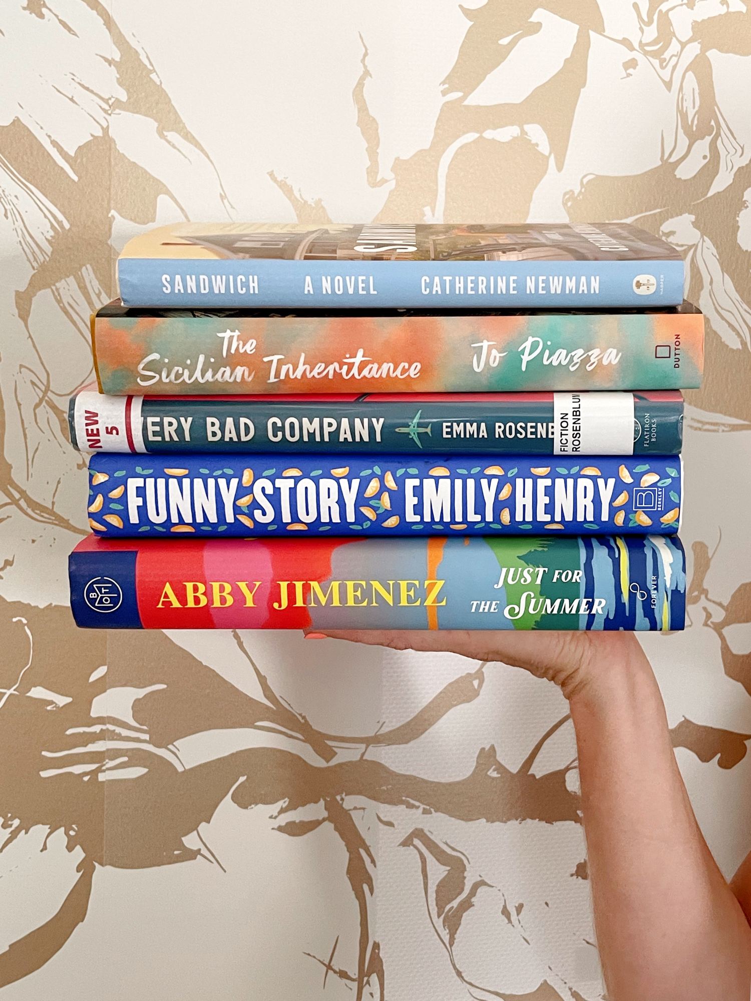 A stack of summer novels
